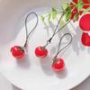 Red Strawberry Tomato Keychain Resin Fruit Charm Cute Pendant for Phone Case/Bag Ideal Birthday Gift for Women And Girls
