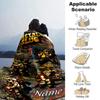Customiz Name Personality Metal Slug  Blanket Soft &Warm Sofa Office Bed Travel Lunch Break Blanket, Gift Suitable All Seasons