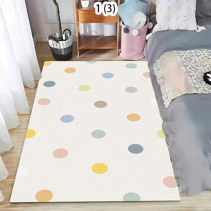 Tappeto a pois colorati minimalista Tappeto da interno a pois carino e minimalista Tappeto per decorazione casa Tappetino per porta Soggiorno Camera da letto