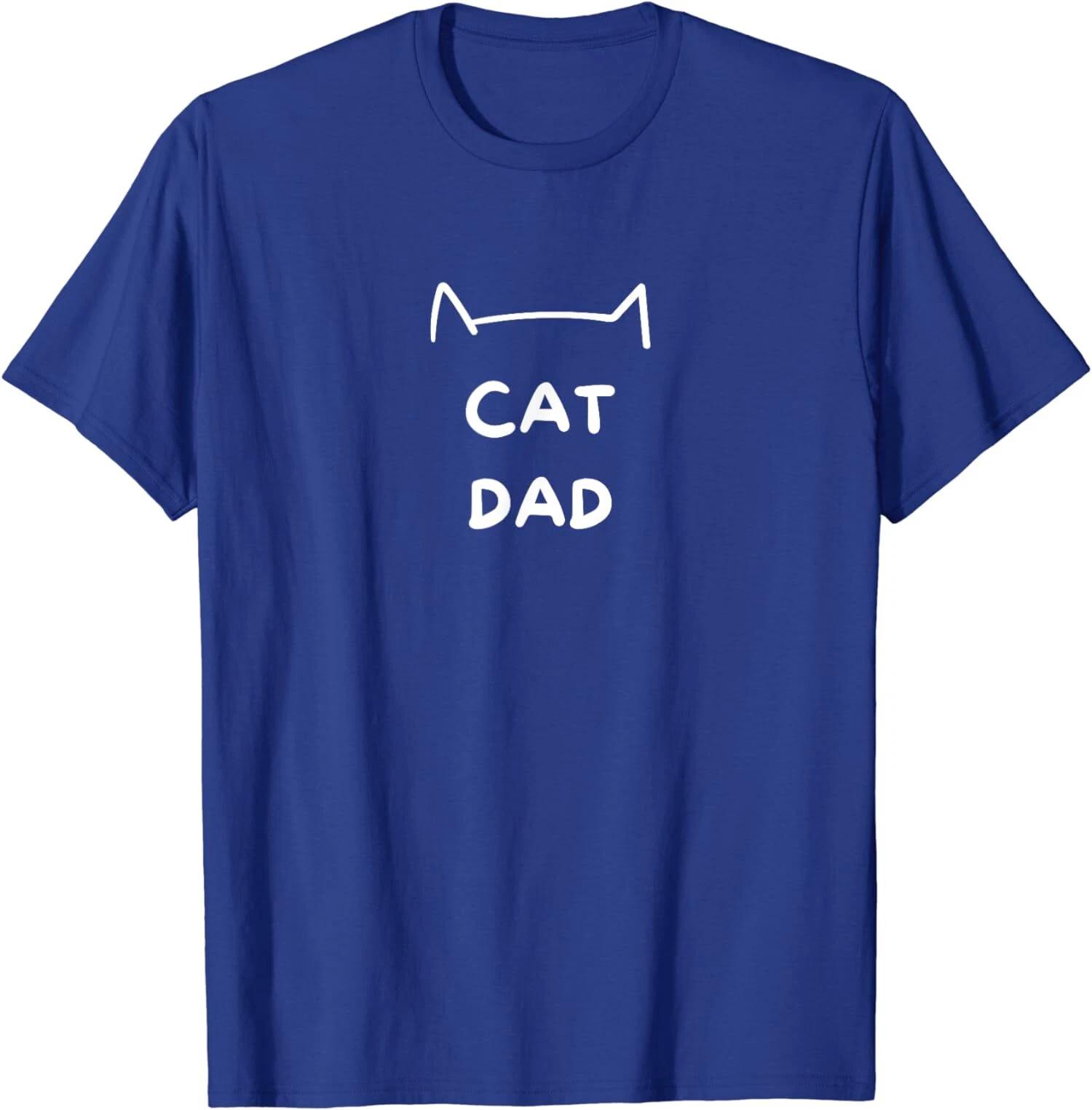 

Cat Dad Cat Funny Cute Men Cool Ears Animals Favorite T shirt L