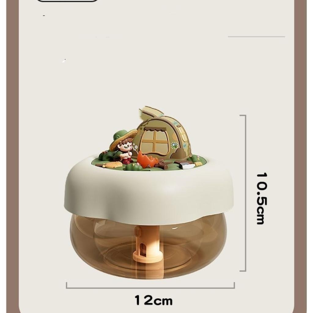 USB Cool Mist Humidifier with Night Light, Mini Portable Desktop Humidifier for Bedroom Office Home Travel, Quiet Air Humidifier for Moisturizing
