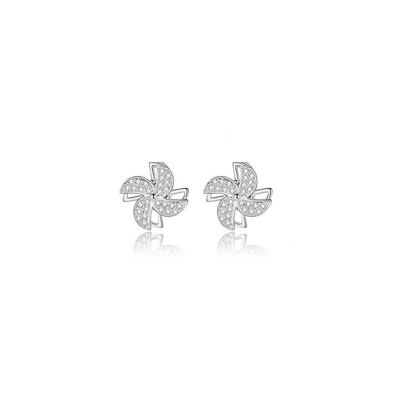 Rotating Windmill Earrings for Women, Japanese and Korean Simple Hip-hop Students, The Swivel Earrings That Can Be Given To Their Girlfriends