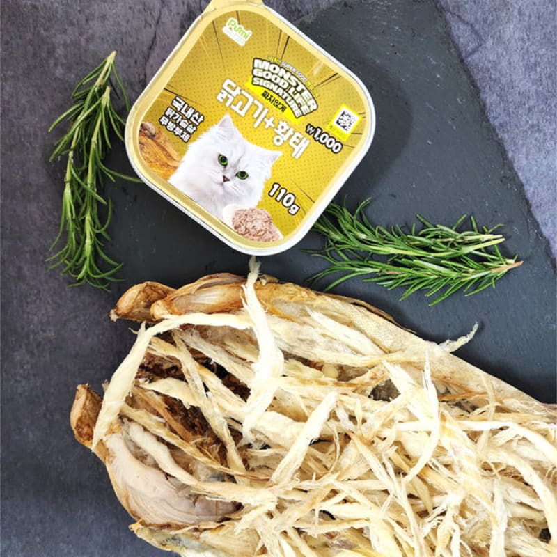 Purmi Monster Good Life Signature Stock Can Chicken & Dried Pollack For Cats (110G)