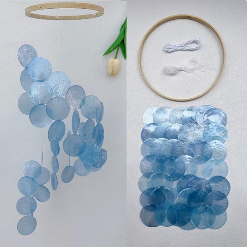 Bohemian Style Natural Shell Wind Chimes Kids Bedroom Hanging Wind Chime Pendant Home Decoration Crafts Photograph Props Gifts