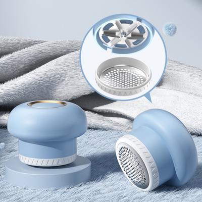 Rasoio Elettrico per Tessuti Ricaricabile USB Lame a 6 Foglie Defilatore per Maglioni Senza Fili Rimuovi Pelucchi per Vestiti Portatile Taglia Palle di Lanugine