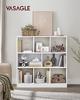 Bookshelf, Wooden Bookcase With Open Compartments, Freestanding Cabinet For Living Room, Bedroom, Children's Room, 97.5 X 30 X
