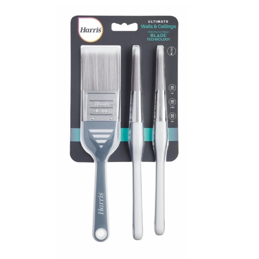 Harris Ultimate Wand- und Deckenpinsel-Set (Packung mit 3)