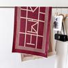Autumn And Winter Retro Style Warm Scarf Shawl Classic Landscape Letter Printing Decorative Scarf Imitation Cashmere Large Shawl