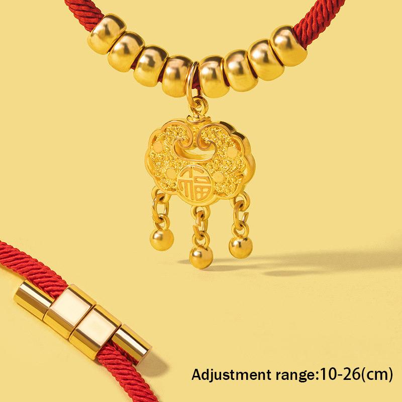 

Кошка питомец плетение долголетие золотой замок ожерелье собака колокольчик год праздничные украшения регулируемый ручной работы кошачий ошейник аксессуары для домашних животных S（3-6 catties）