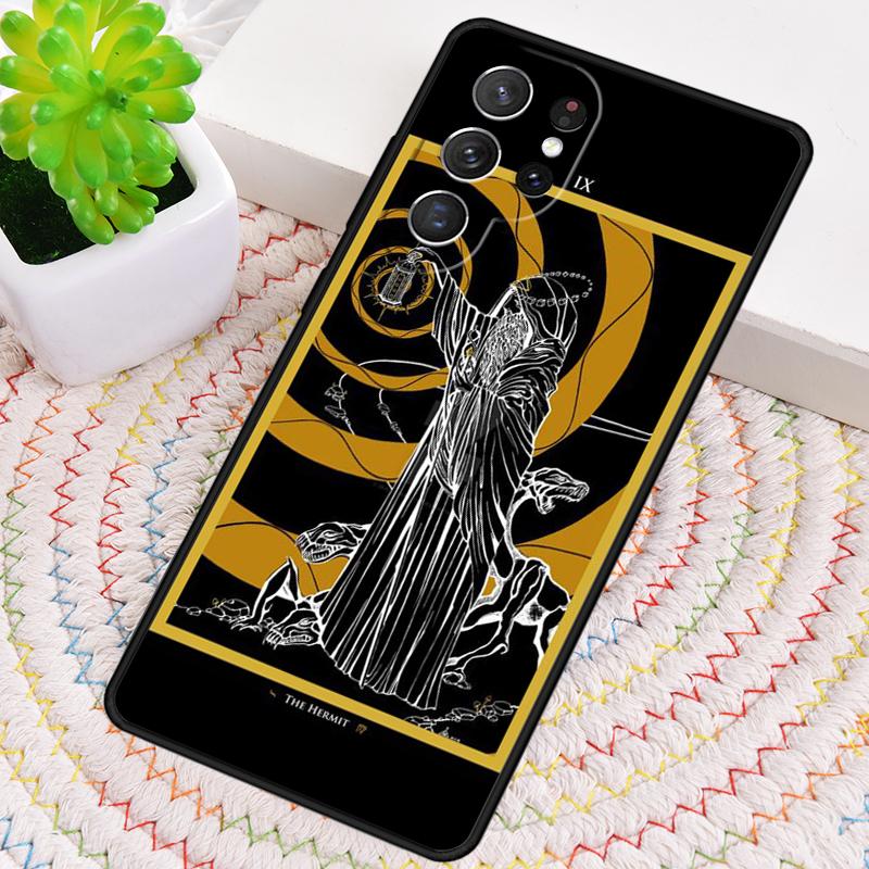 Tarot Card The Hermit TPU Phone Case For Samsung Galaxy note 10 pro S26 S25 S24 S23 S22 Ultra Plus S21 FE S20 Shockproof Cover