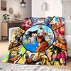 Dragon Ball Z Druckdecke Warm Bequem Flanelldecke Geeignet für Schlafzimmer, Sofas, Betten, Stühle, Reisen -QIAO20