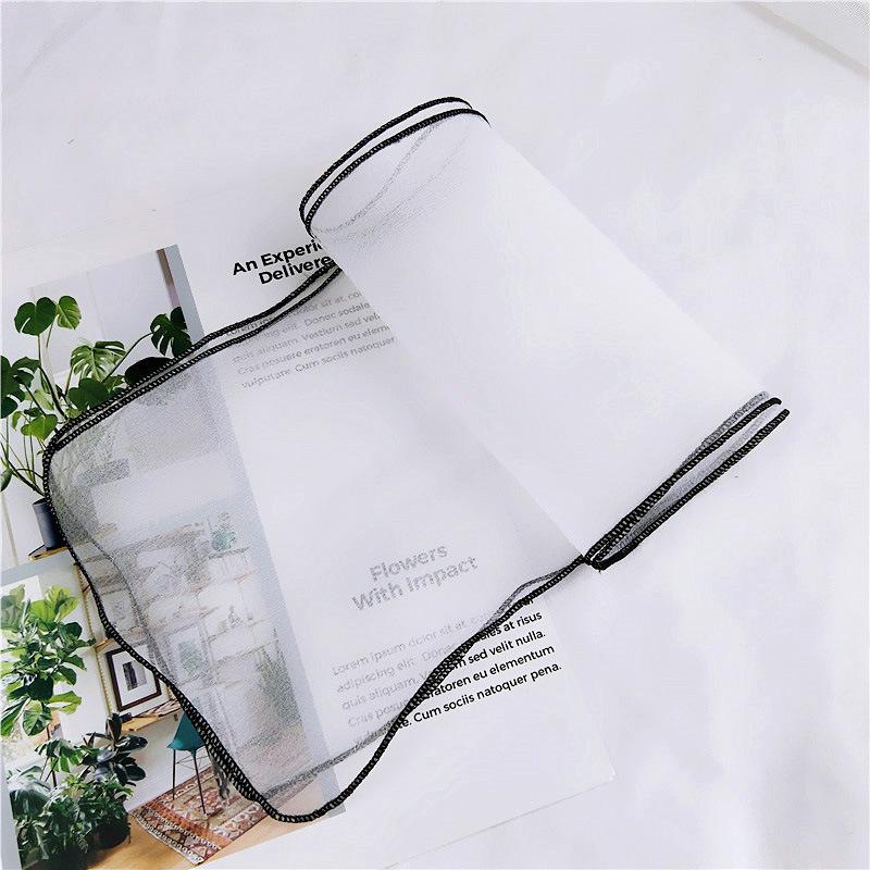 

Новый однотонный шарф для женщин на весну и осень, универсальный ремешок на запястье, повязка на голову, модное украшение, защита шеи для студентов, небольшой шарф 16*90cm