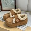 Botas de Neve Femininas Tamanho Grande Macias Elásticas Quentes de Inverno Frio Acolchoadas Antiderrapantes Resistentes ao Desgaste para Lazer ao Ar Livre Esportes Botas de Algodão