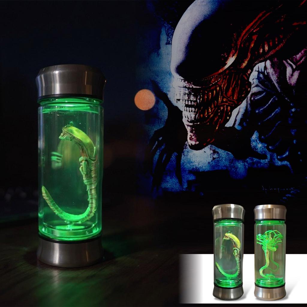Alien Glow Tank Alien Specimen Face Hugger Embryo Pryskyřičné Řemeslo Filmová Rekvizita Výroba Domácí Dekorace