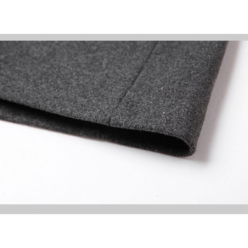 Pánsky vlnený kabát v európskom a americkom štýle na jeseň a zimu Stredne dlhý bavlnený zahustený biznis pánsky kabát