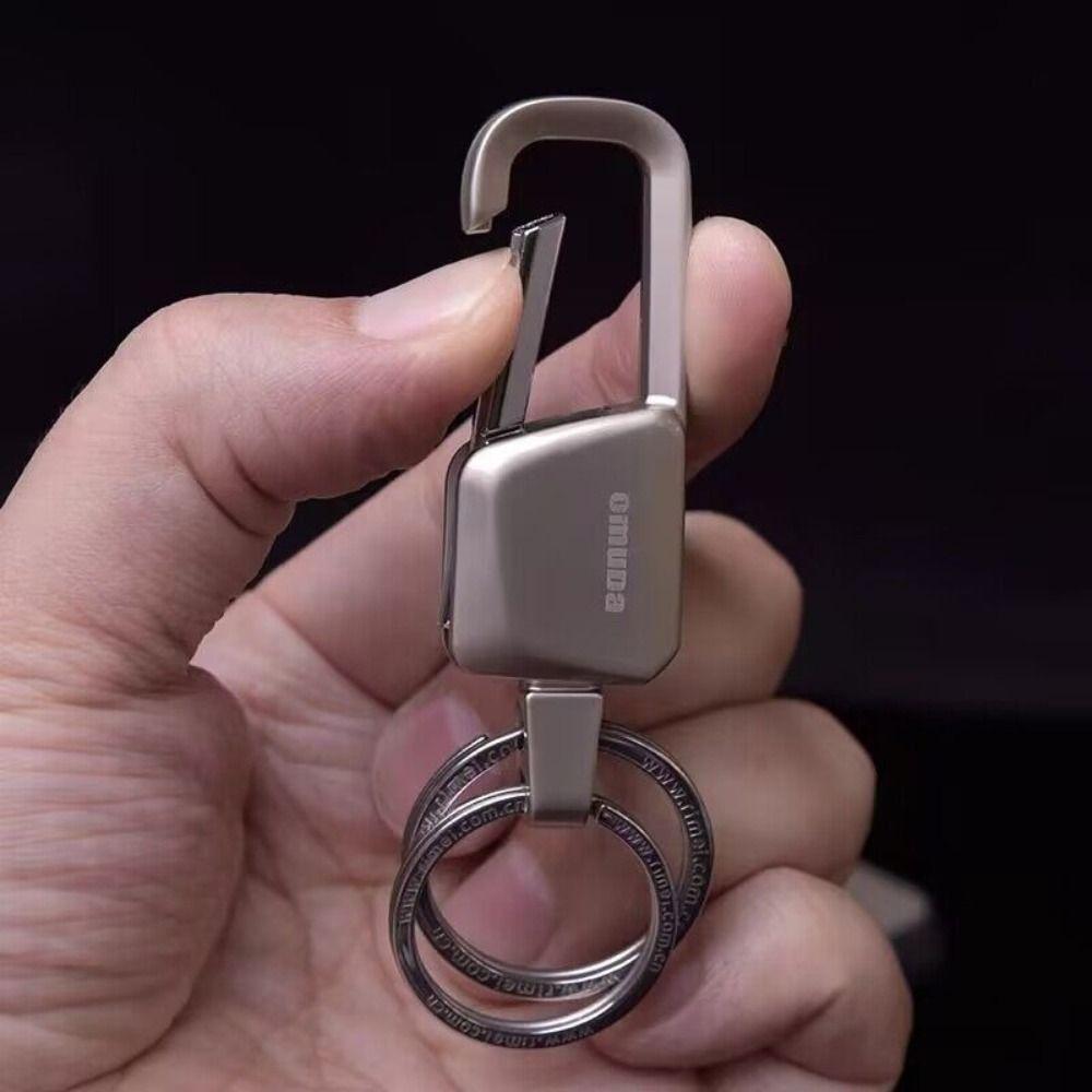 Bag Pendant Anti-loss Design Metal Keychain Metal Sense Car Accessories Car Key Rings Simple Design Key Rings Personalized Gift