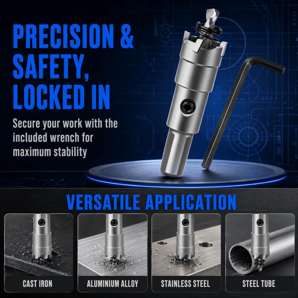 Carbide Hole Opener 16mm Size Metal Hole Cutter Durable Drill Bit  For Hard Metal
