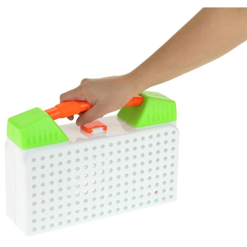 Building Blocks Creative Set in a Case for Screwing Screws and Screwdrivers