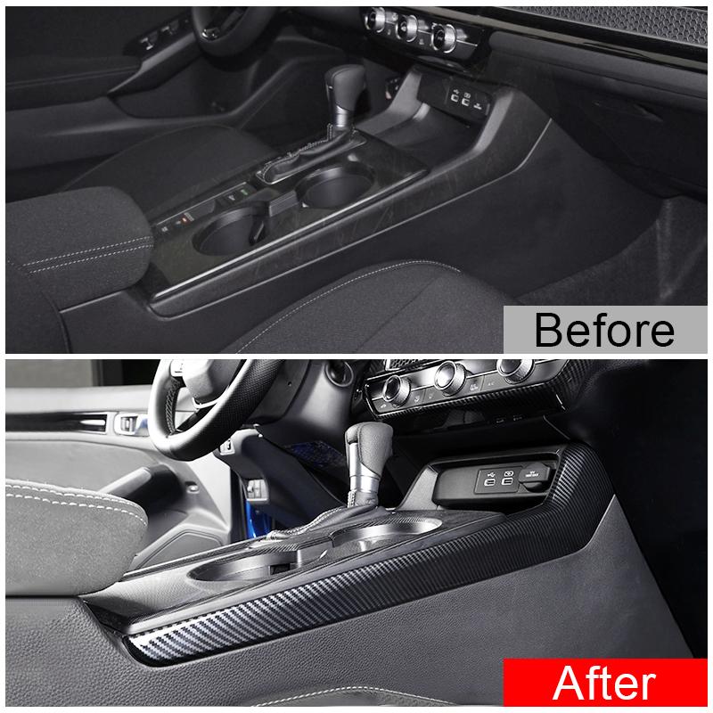 Console Gearbox Panel Trim Gear Decorative Strip On Both Side For Honda Civic 11th Gen  2022 2023 Car Styling