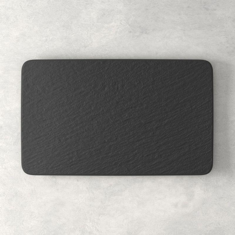 Villeroy & Boch Manufacture Lock Serving Plate (Black) 28 x 17cm