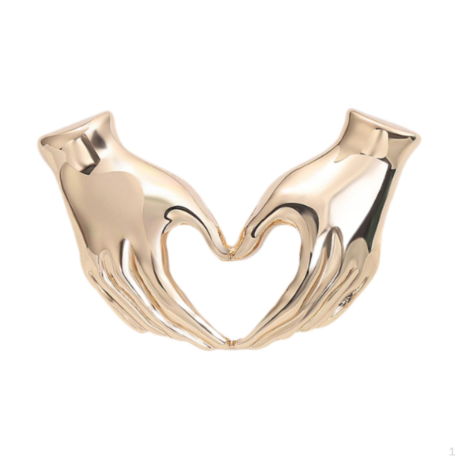 

Брошь в виде руки, чем сердце, значок, украшение наряда, ювелирные изделия, лацкан для вечернего платья, женский