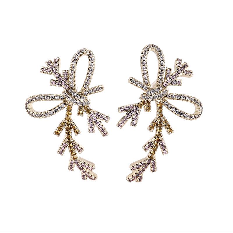 Schmetterlings-Zirkon-Ohrringe: Elegante, leichte und luxuriöse Modestecker