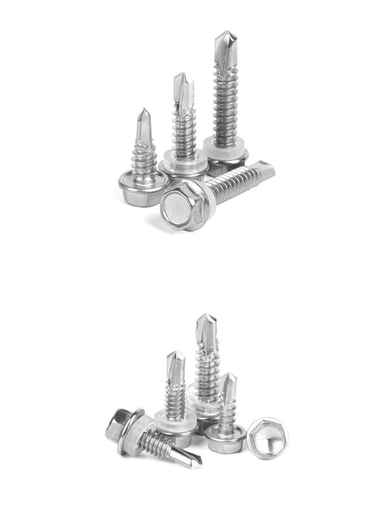 410 Stainless Steel Hex Head Self-Drilling Screws for Color Steel Tiles, 5.5