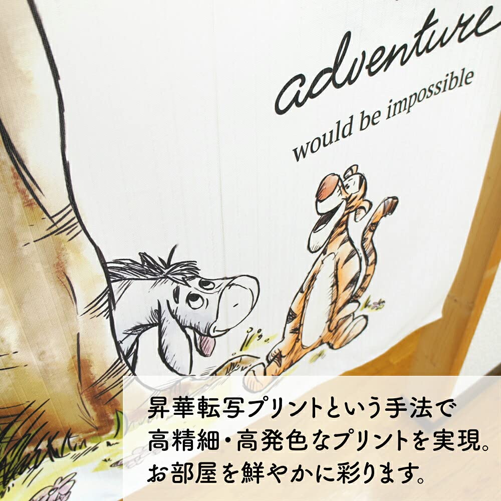 Noren Kobo Disney Tapestry Winnie the Pooh Poster Goods Noren Curtain Room Divider Curtain 85cm Wide x 150cm Long The Adventures of Winnie the Pooh