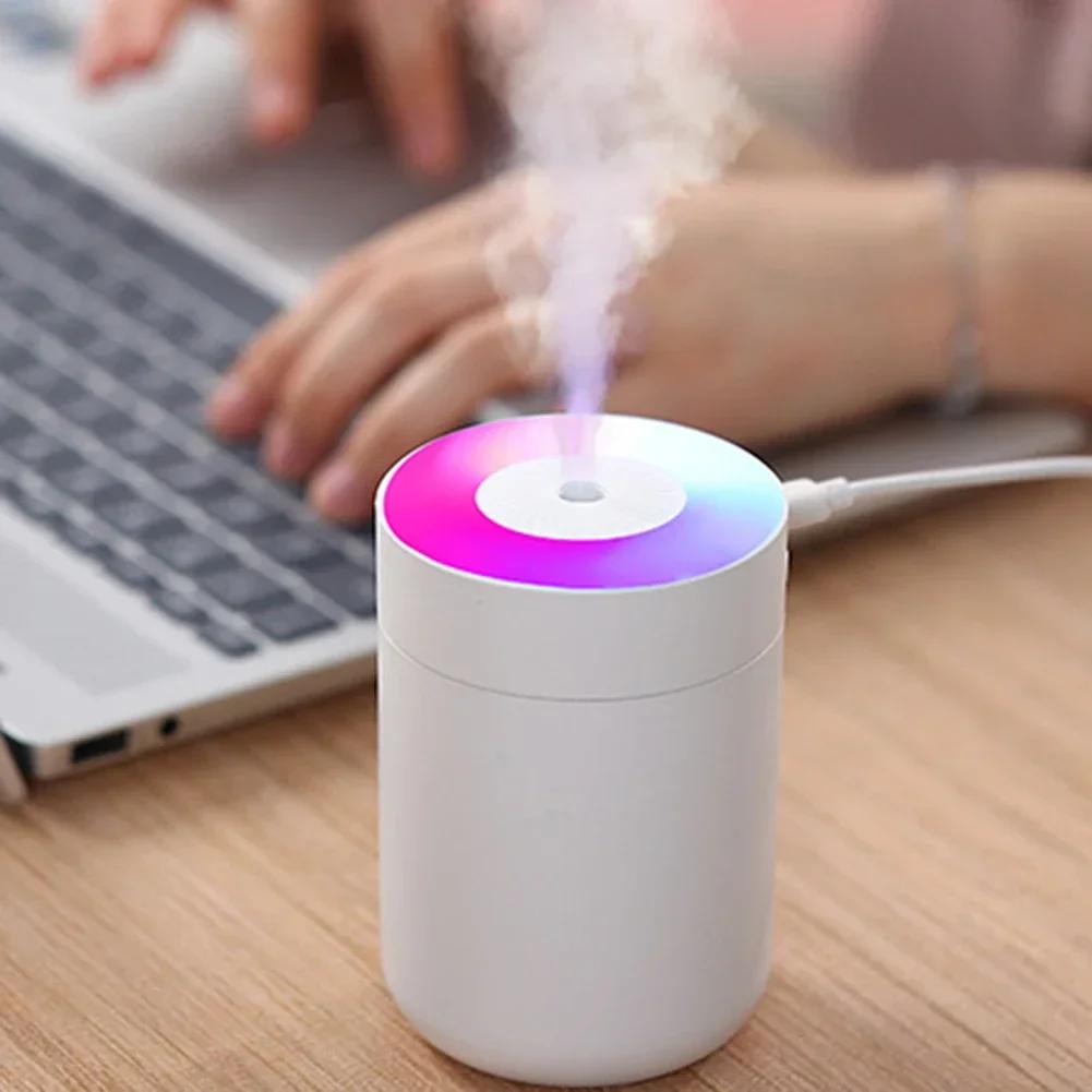 Colorful Atmosphere USB C Humidifier with Soft Mist for Home and Workspace Automatic Timer for Power Off After 3 Hours