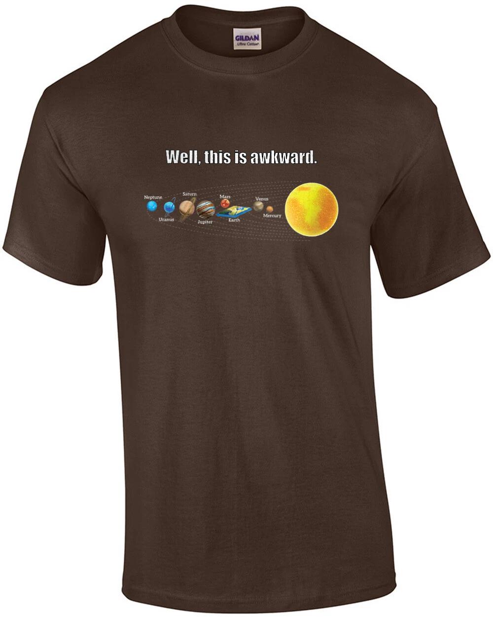 Well, this is awkward. Funny flat earther t-shirt 3XL