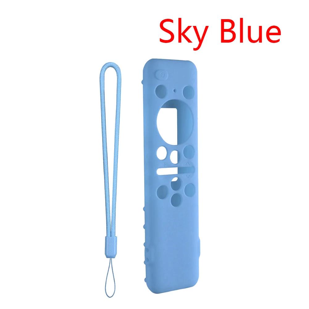 

Silicone Protective Case For Samsung 8K BN59-01432A 01432B Remote Control Smart TV Shockproof Shockproof Anti-Slip Cover Sleeve небо синє кольору