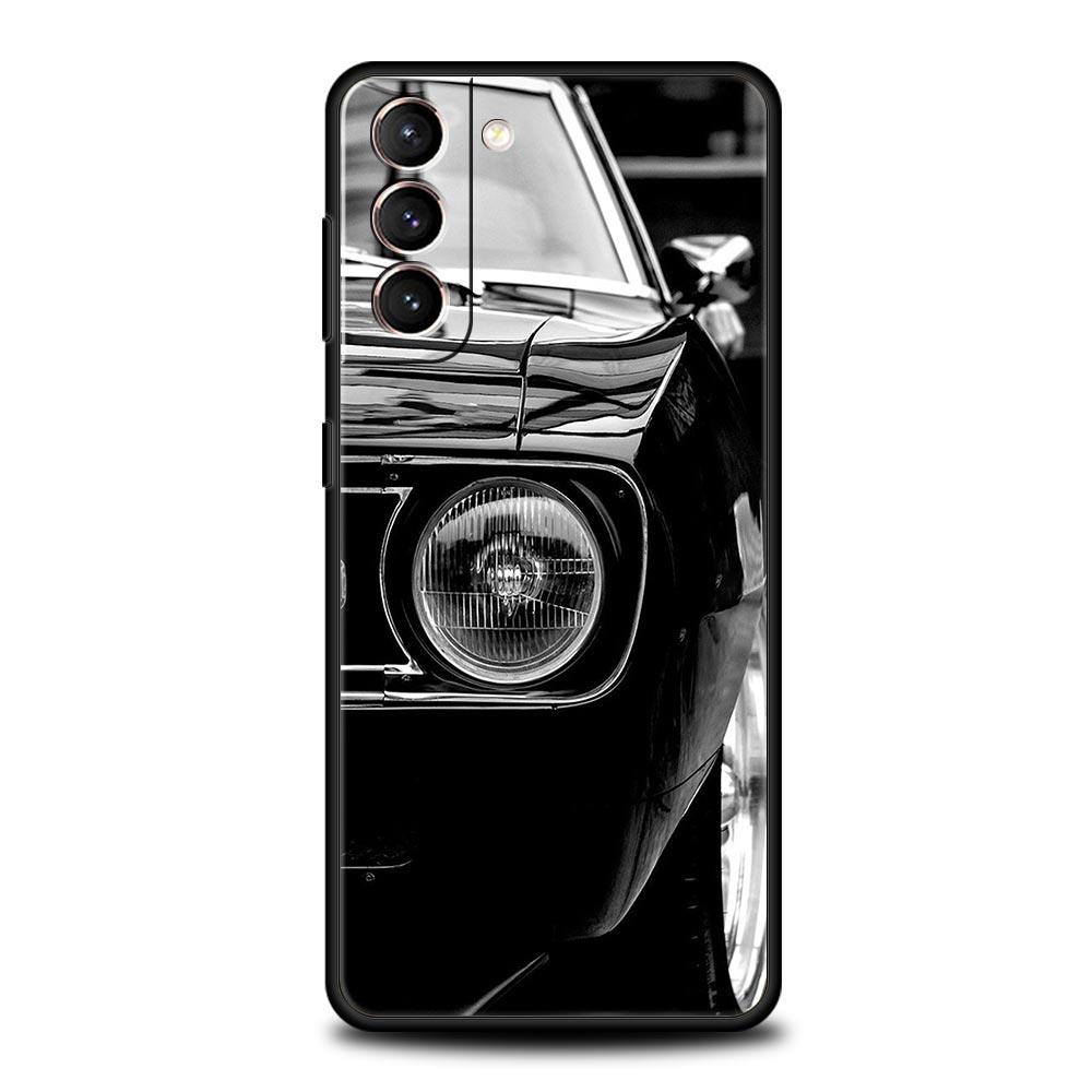 Classic Vintage Old Retro Car Phone Case For Samsung Galaxy S24 S23 S22 S20 Ultra S21 FE 5G S10 S9 Plus S10E S8 Soft Cover