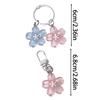 Sweet Jelly Color Sakura Keychain Pendant Creative Lovely Flower Keyring Cute  Backpack Hanging Ornaments Couple Gifts