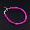 Natural Pink Opal Roundel Beads Bracelet, Ethiopian Multi Fire Gemstone Gift