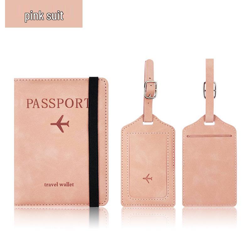 Multi-Color Luggage Tag & Anti-Magnetic Passport Holder Set