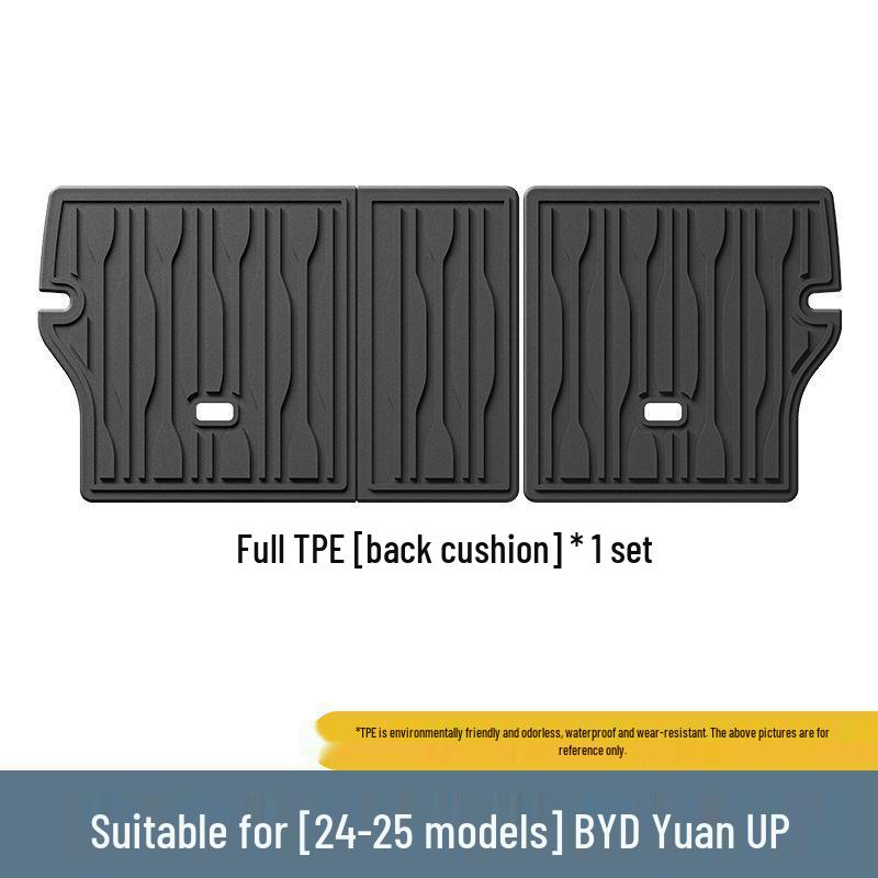 Eco-friendly TPE Floor and Seat Back Mats for 2024-2025 BYD Yuan UP, Including Trunk Mat