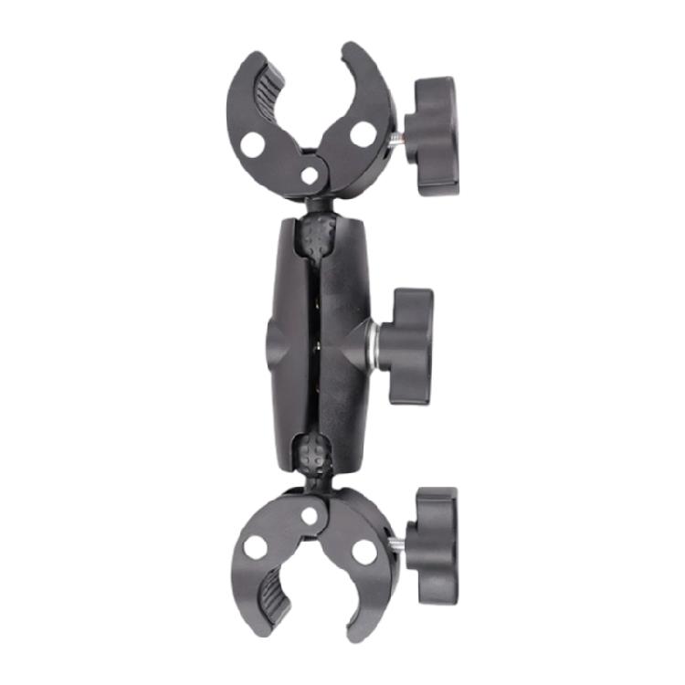 Portable Double Head Mount for Bike Cameras Enabling Flexible Adjustment Shockproof Design and Quick Setups