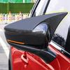 For Mazda CX30 CX-30     Car Rearview Side Mirror Cover Wing Cap Door Housing Shell Trim Sticker ABS Carbon