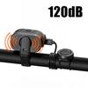 2 In 1 USB 120dB Loud Horn Cycling Flashlight Bicycle With Horn 2000LM Bicycle COB Front Light Rechargeable Waterproof  Light