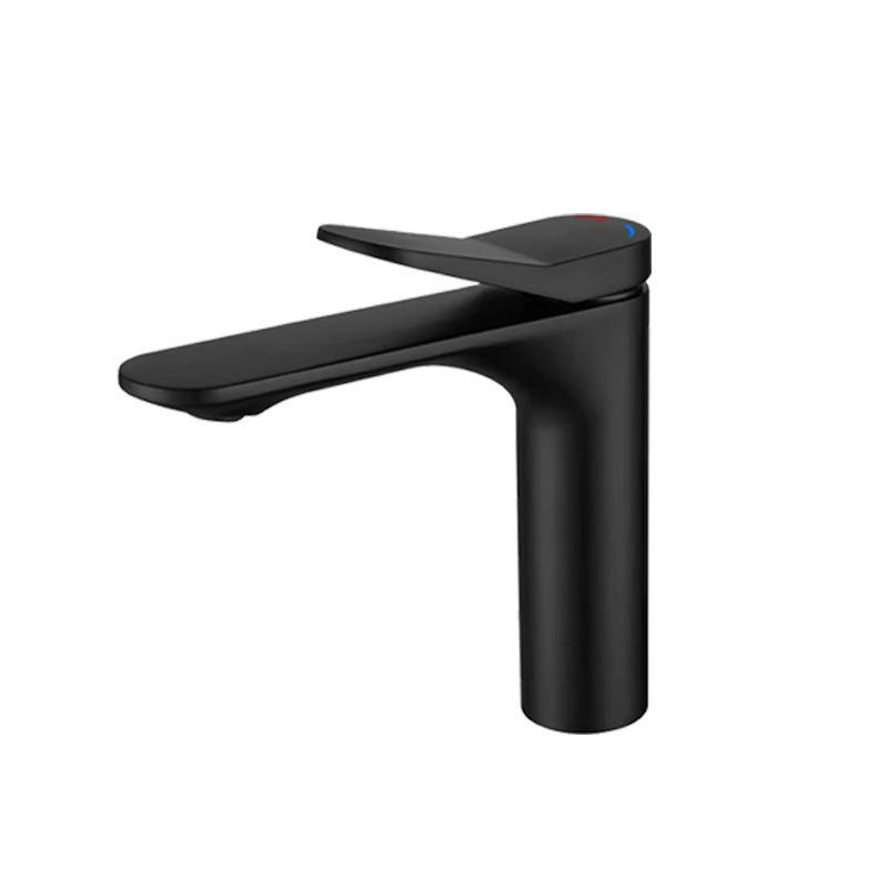 Black Gunmetal Brushed Gold Chrome Dual-Temperature Basin Faucet