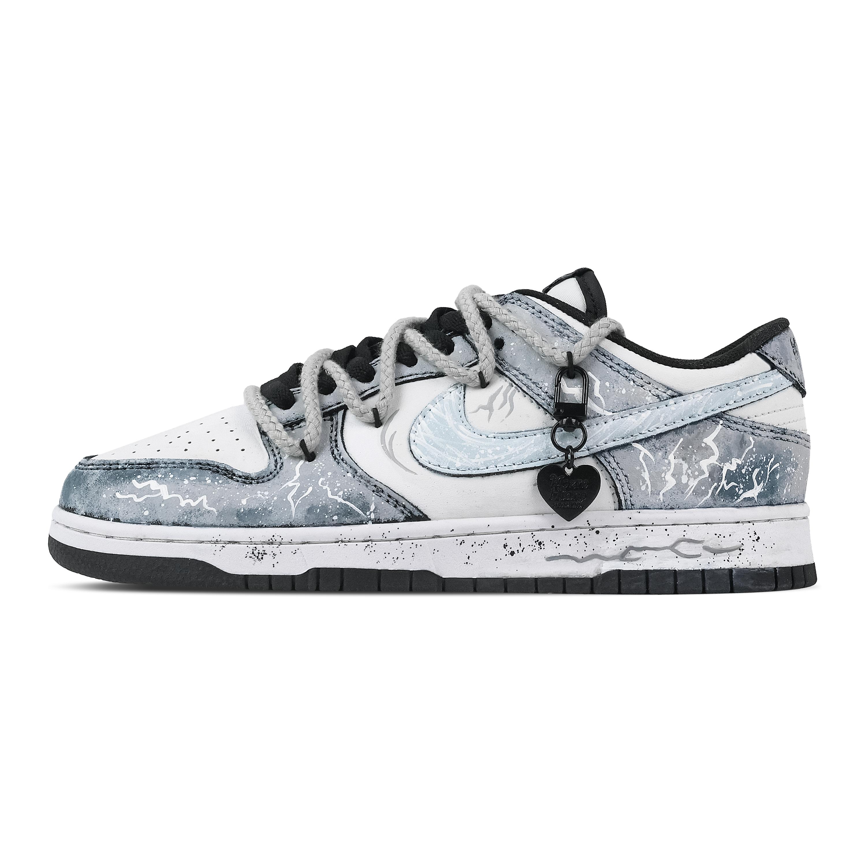 

Nike Dunk Thunderstorm Sea Abrasion Resistant Low top Skateboard Shoes Unisex Blue White DD1391-100(Team773-) 45