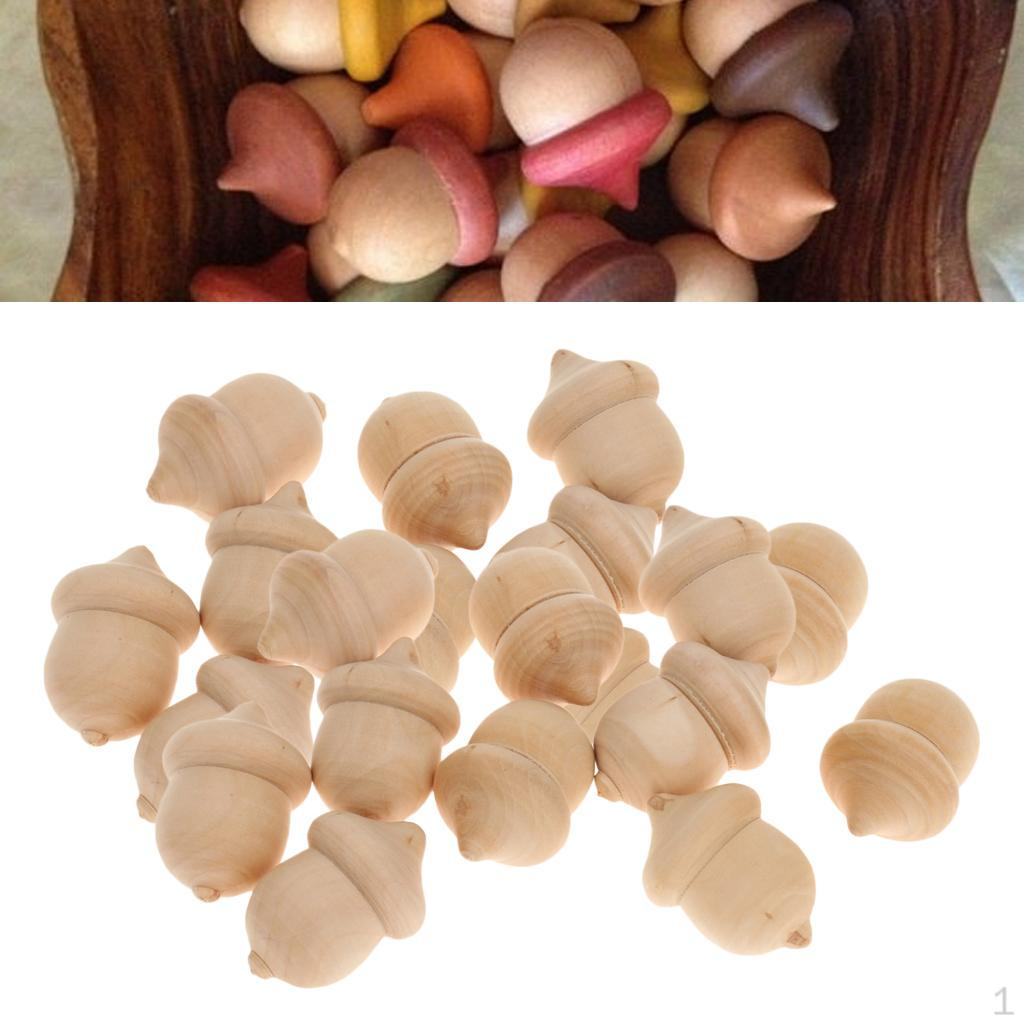 

50Pcs Novelty Acorns DIY Unfinished craft for Wedding