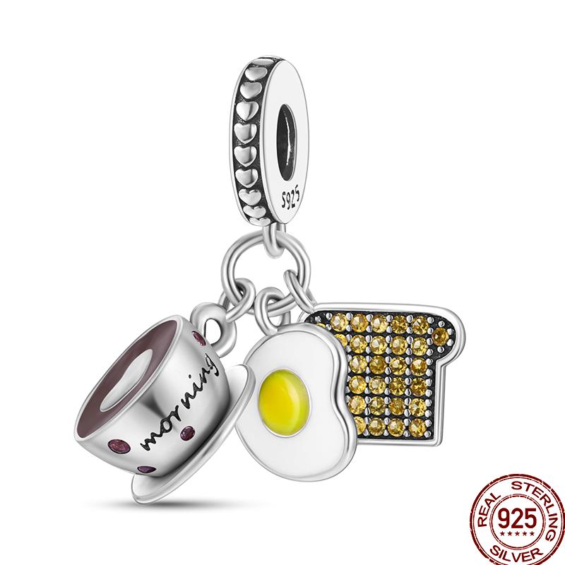 Copper Gourmet Sweets Ice Cream Soda Collection For Pan Original Bracelet Diy Jewelry Gift Birthday Anniversary