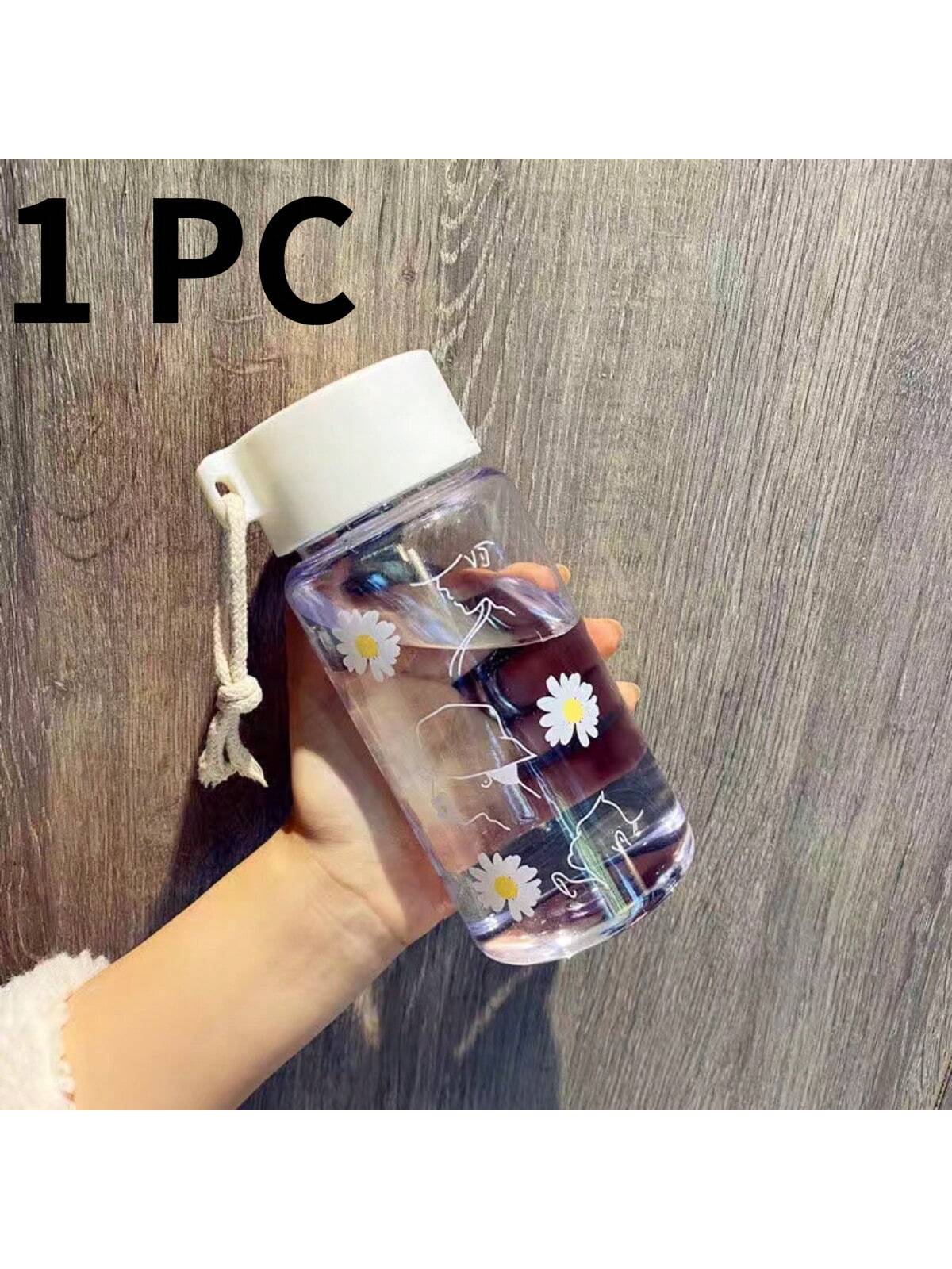 

1 high appearance grinder, simple daisy cup, cute and chubby mini water cup, portable milk coffee gift, daily travel, home beaut 450ml