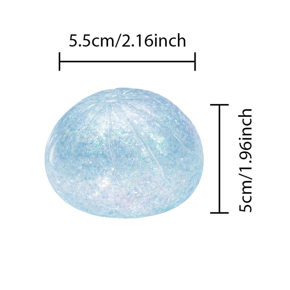 Squeeze Toys Dumpling Slow Rising Sensory Game Shiny Fidget Kneading Toys for Kids Adults Men Women Office Classroom HomeTravel