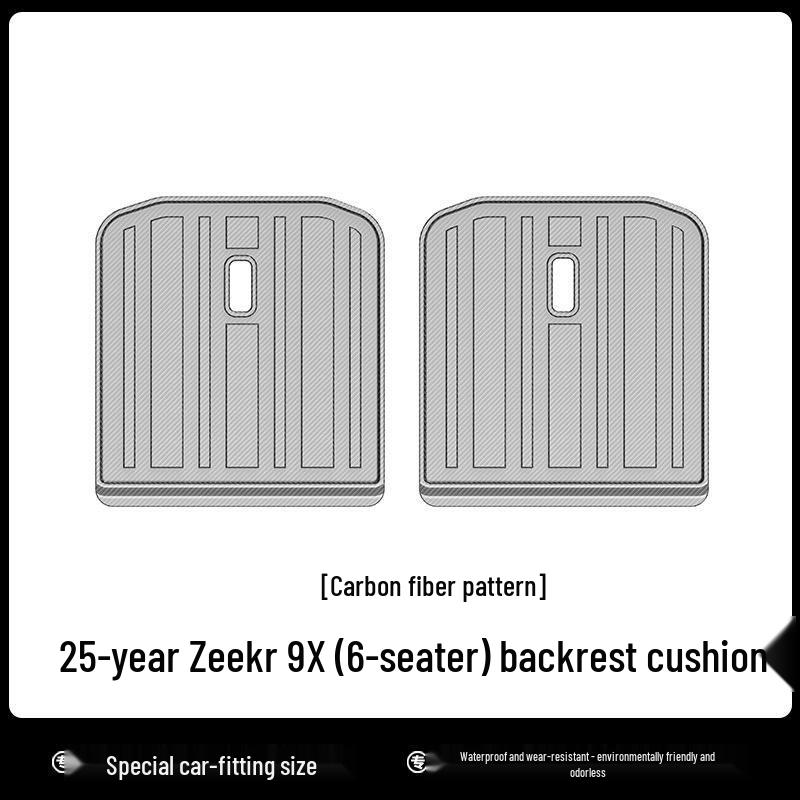 Zeekr 9X Six-Seater 3D All-Weather Floor and Trunk Mats with Starry Sky Blanket and Carbon Fiber Texture