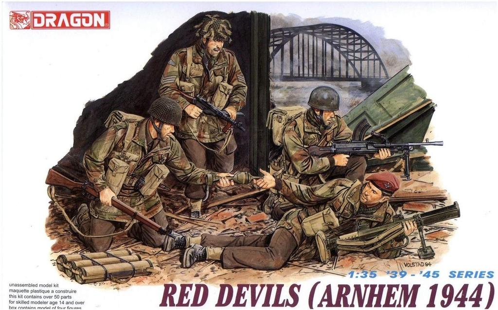 Dragon WWII British Army Red Devils Arnhem 1944 Plastic Model DR6023 1/35