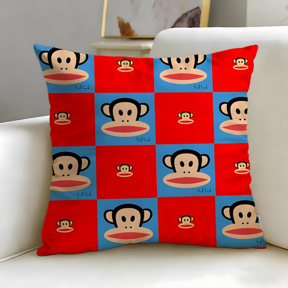 classic brand Paul Frank Cushion Cover Soft  EasyWash Pillow Case  Versatile for Couch Bed Travel and Office