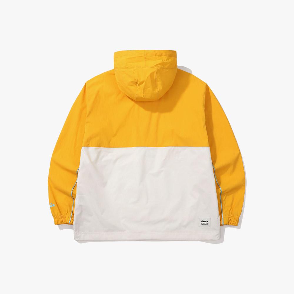 Diadora Comfy Woven Hoodie Anorak Yellow
