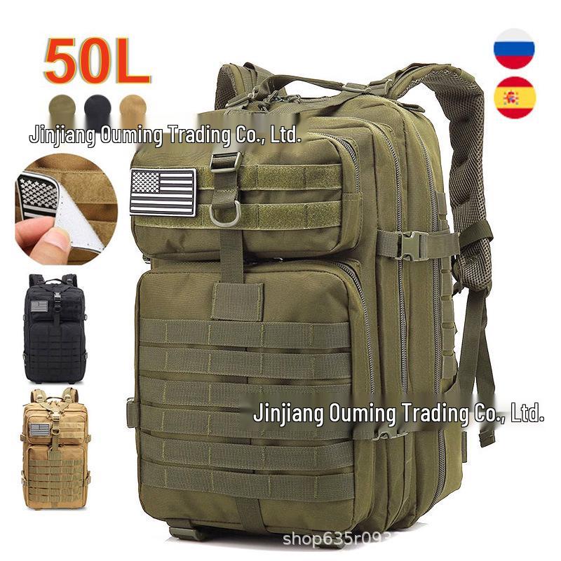 Tactical 3P Military Backpack - Large Capacity Assault Bag for Men